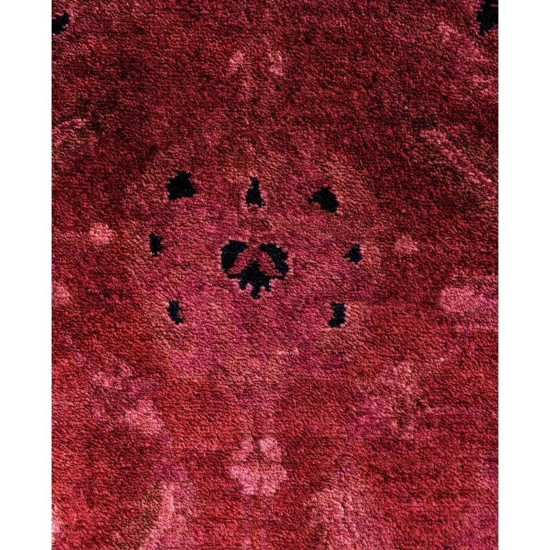 Overdyed One-of-a-Kind Hand-Knotted Area Rug - Red - 3' 0" x 20' 6"