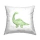 preview thumbnail 1 of 5, Stupell Green Dinosaur Fun Nursery Printed Outdoor Throw Pillow Design by Lucille Price