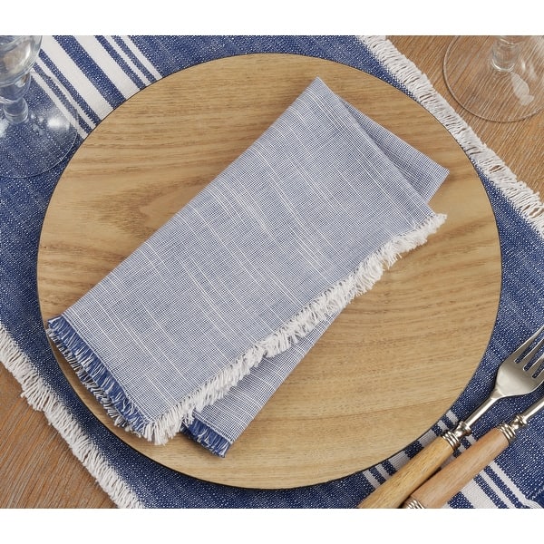 Fringed Cloth Napkins and Napkin Rings Pattern