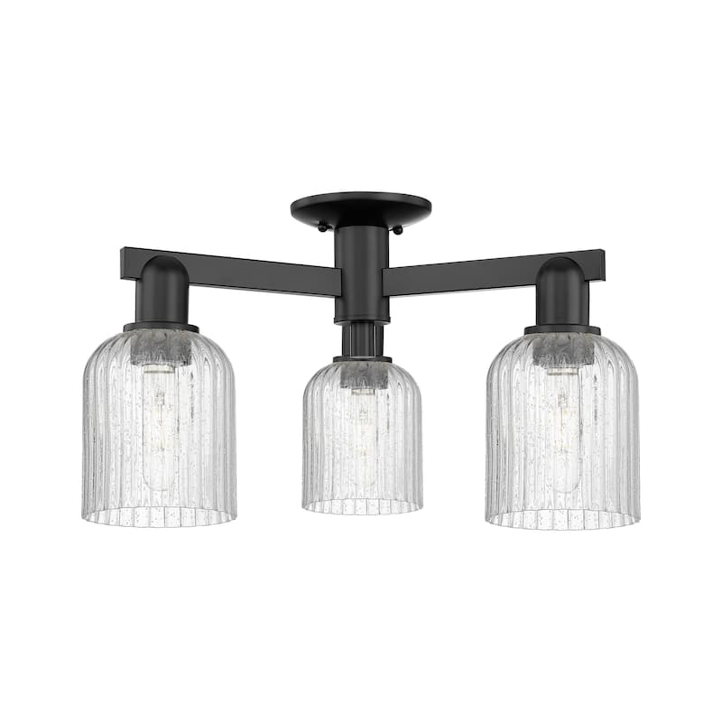 Innovations Lighting Downtown Urban - Bridal Veil - 3 Light 23" Semi-Flush Mount Light