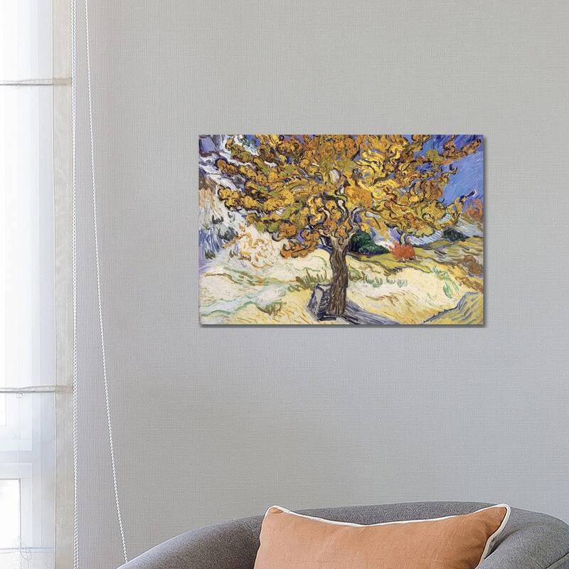 iCanvas "Mulberry Tree, 1889 " by Vincent van Gogh Canvas Print - 18x26x1.5