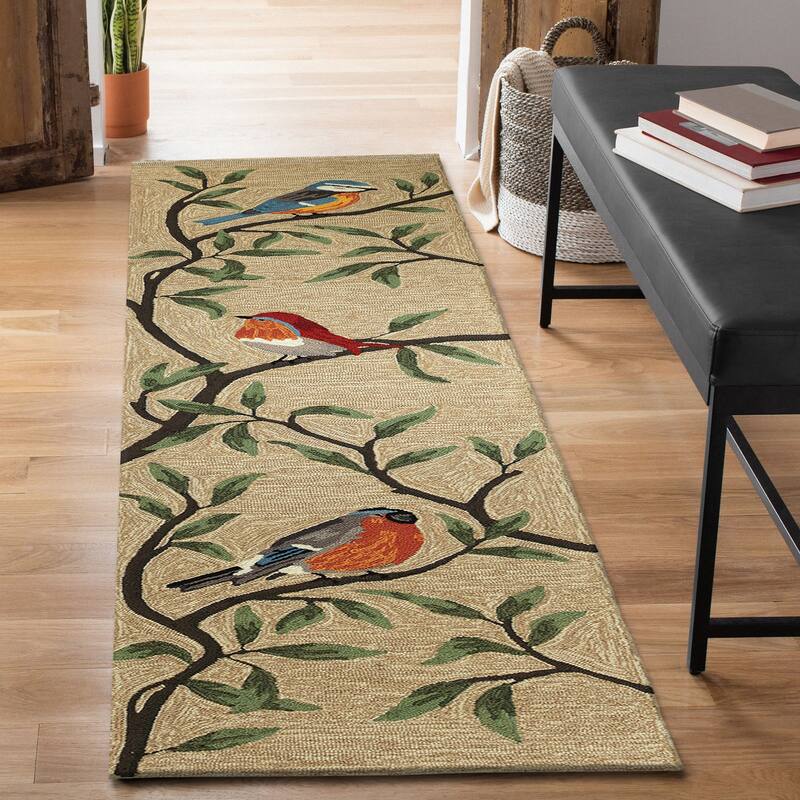 Liora Manne Ravella Birds On Branches Indoor/Outdoor Rug
