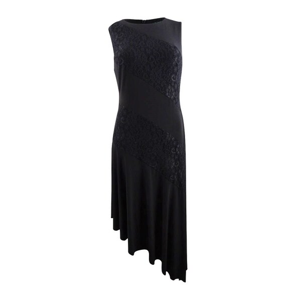 ralph lauren lace inset dress