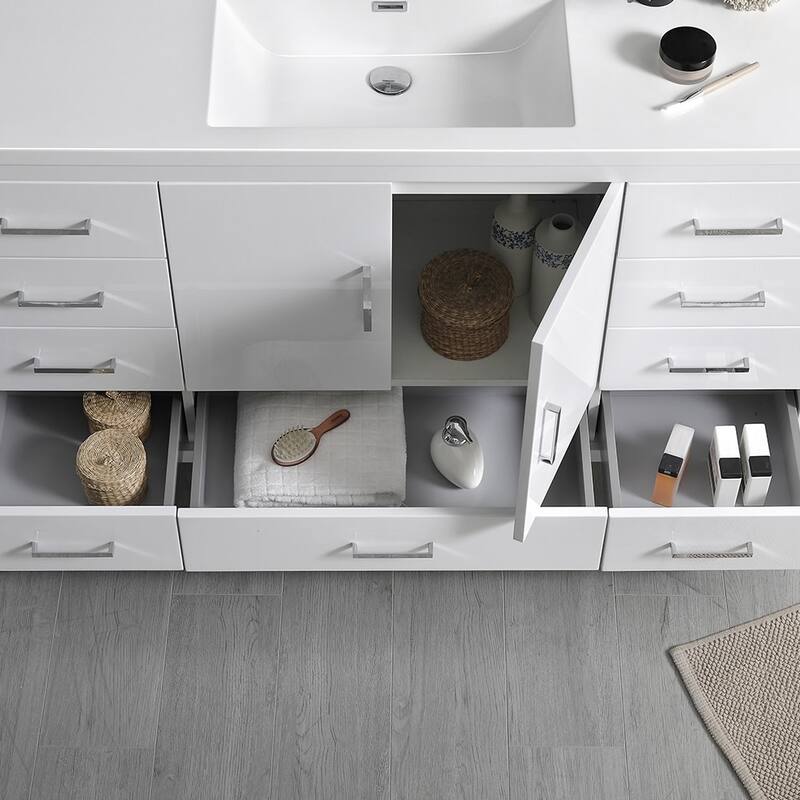 Fresca Senza 60" Free Standing Single Basin Vanity Set with MDF