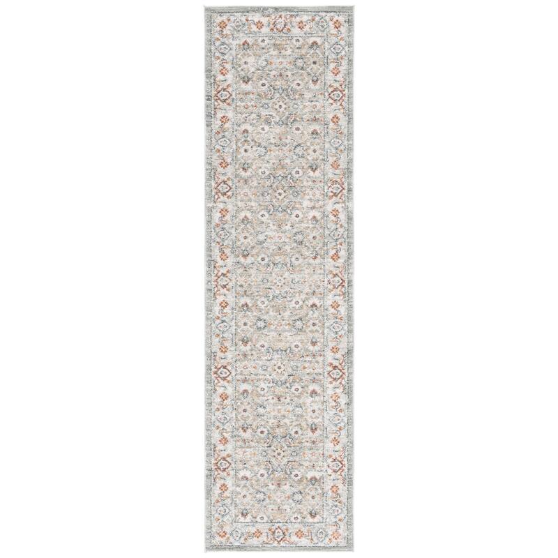 SAFAVIEH Avalon Mayram Traditional Rug - 2'2" x 8' Runner - Grey/Light Blue