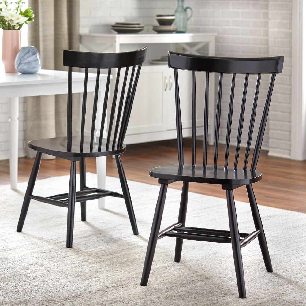 Windsor back hotsell chairs black