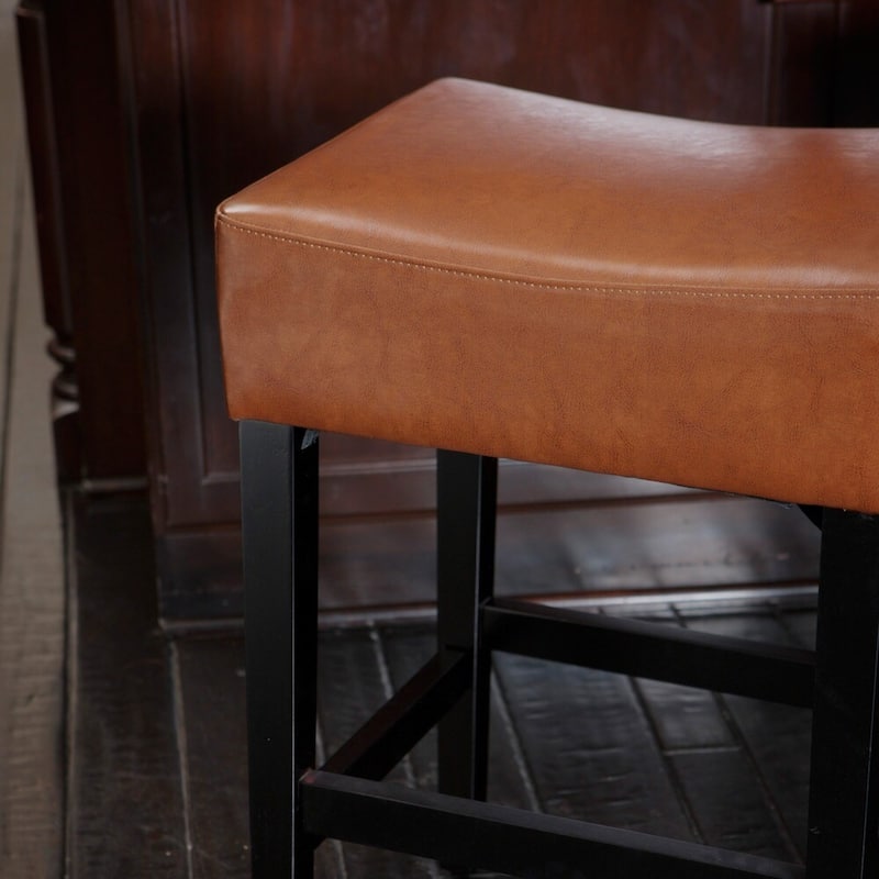 High Barstool Set of 2, Wood Frame Upholstered Dining Chair, Backless Counter Chair, Living Room Lounge Entertainment Chair