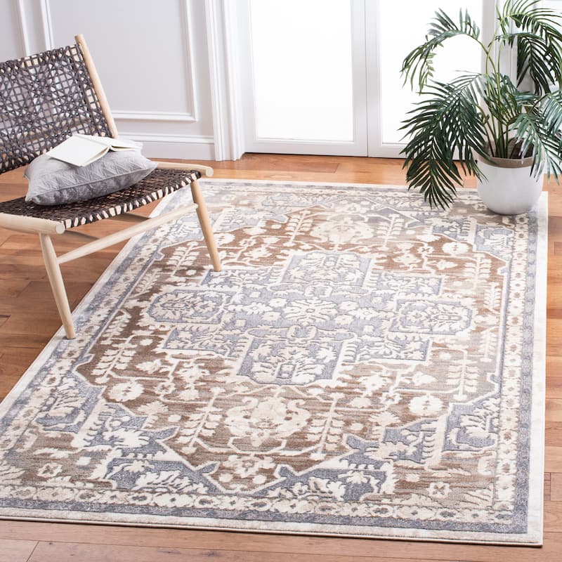 SAFAVIEH Lagoon Desiderata Medallion Rug - 4'5" x 6'5" - Beige/Grey