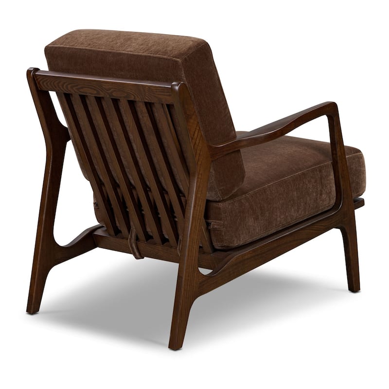 Poly & Bark Verity 25" Fabric Lounge Chair - Solid Wood Frame