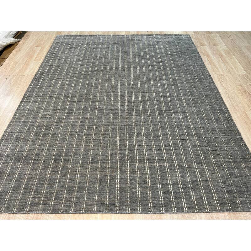 EORC Hand-Knotted Wool Premium Rug, Gray | Luxurious and Durable Area Rug for Elevating the Comfort and Aesthetic Appeal