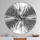 preview thumbnail 8 of 7, Designart 'Fractal 3D Magical Depth' Oversized Modern Wall CLock 36 in. wide x 36 in. high