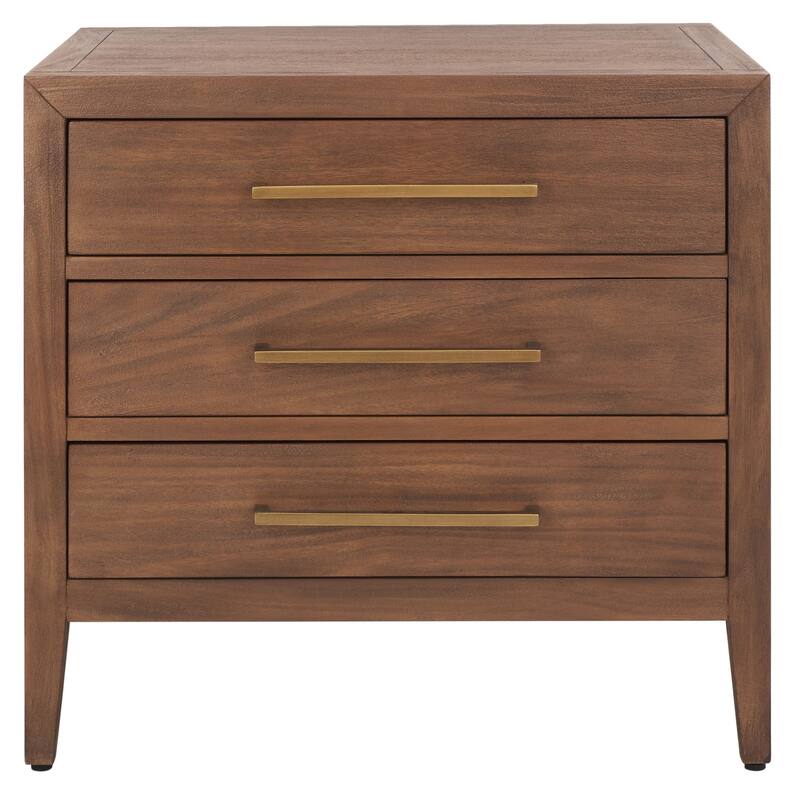 SAFAVIEH Couture Sija 3-Drawer Wood Nightstand