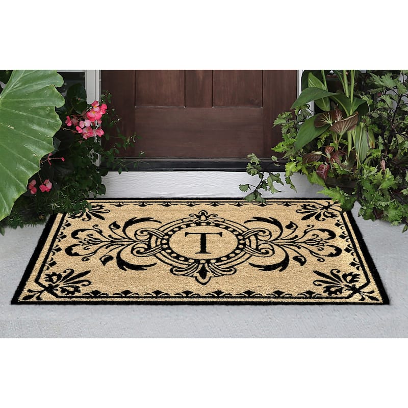 Liora Manne Dwell Vine Outdoor Mat Black