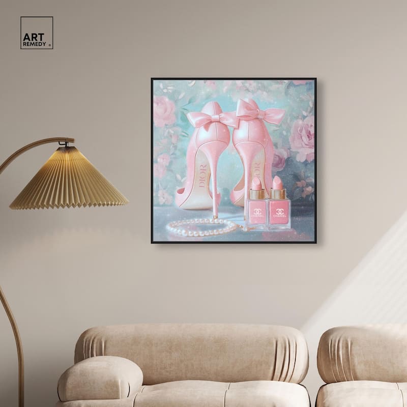 Love Dainty Heels Canvas by Art Remedy