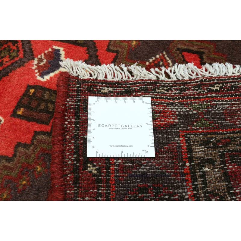 ECARPETGALLERY Hand-knotted Andelz Dark Red Wool Rug - 3'3 x 5'1