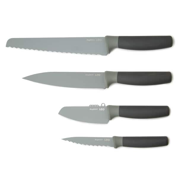 BergHOFF Balance 4Pc Nonstick Knife Set, Recycled Material, Protective ...