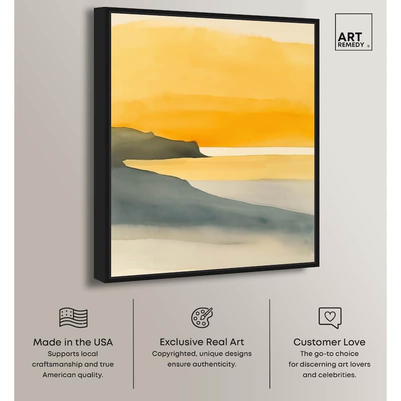 Dawn on the Waves Canvas by Art Remedy