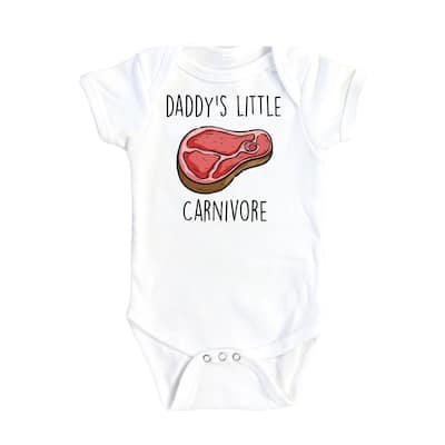 Meat Carnivore BBq - Baby Boy Girl Clothes Infant Bodysuit Funny Cute Newborn