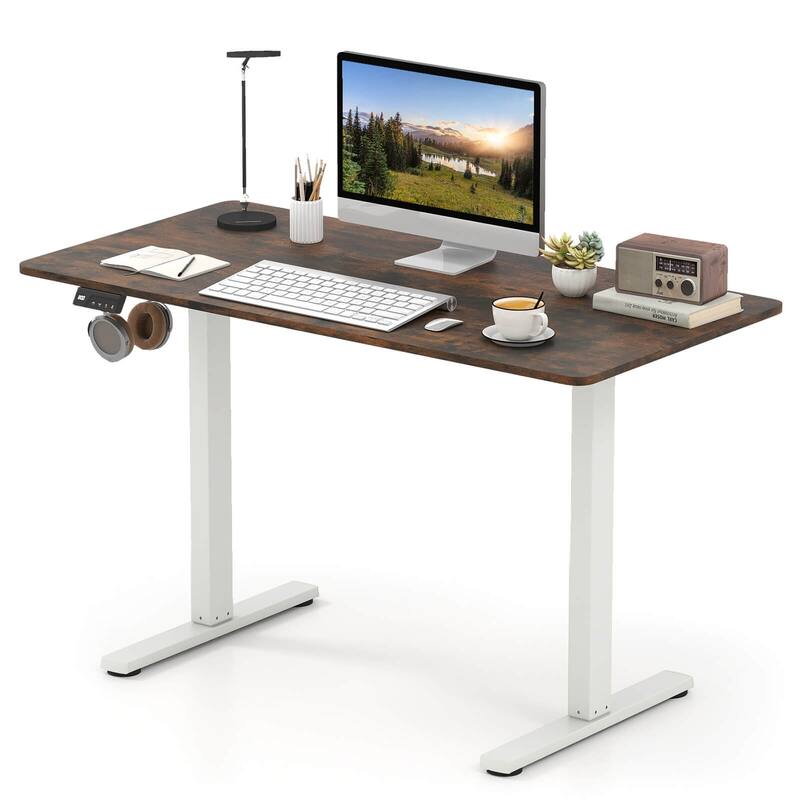 Costway 48” x 24” Electric Standing Desk with LED Display 2 Memory