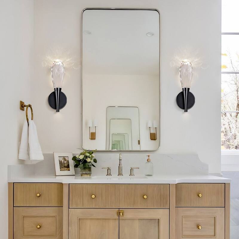 KAYLA 12 in. 1-Light Modern Gold LED Wall Sconce