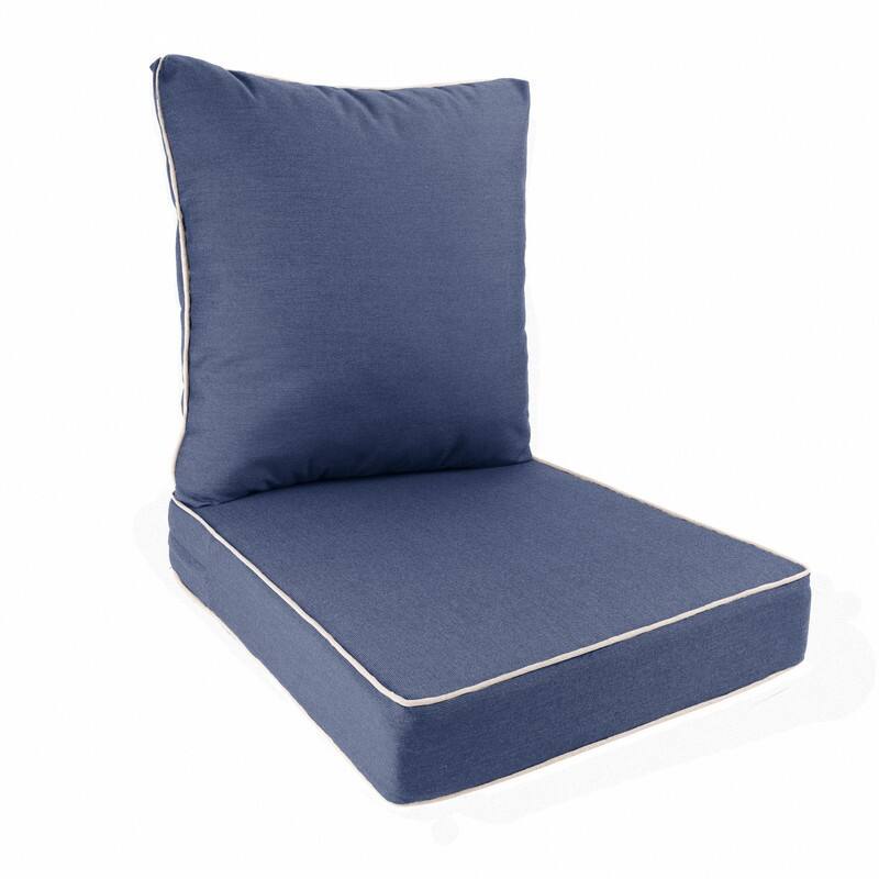 Sunbrella Contrast Corded Deep Seat Cushion by Austin Horn Classics