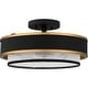 preview thumbnail 1 of 5, Quoizel Semi-Flush Mount 3-Light Semi-Flush Mount in Earth Black Earth Black