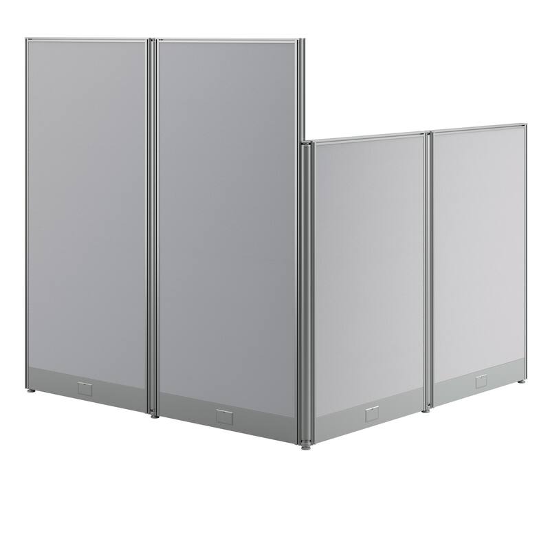 Office in an Hour 65W L-Shape Workstation by Bush Business Furniture