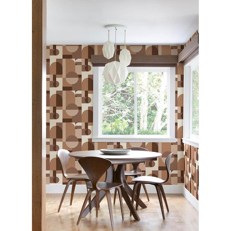 Very Gay Paint Boxanne Tan Peel and Stick Wallpaper