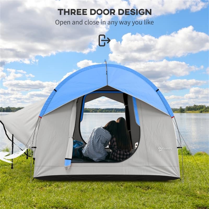 Car Tent for Hatchbacks SUVs Minivans Outdoor Camping Waterproof Portable Shelter