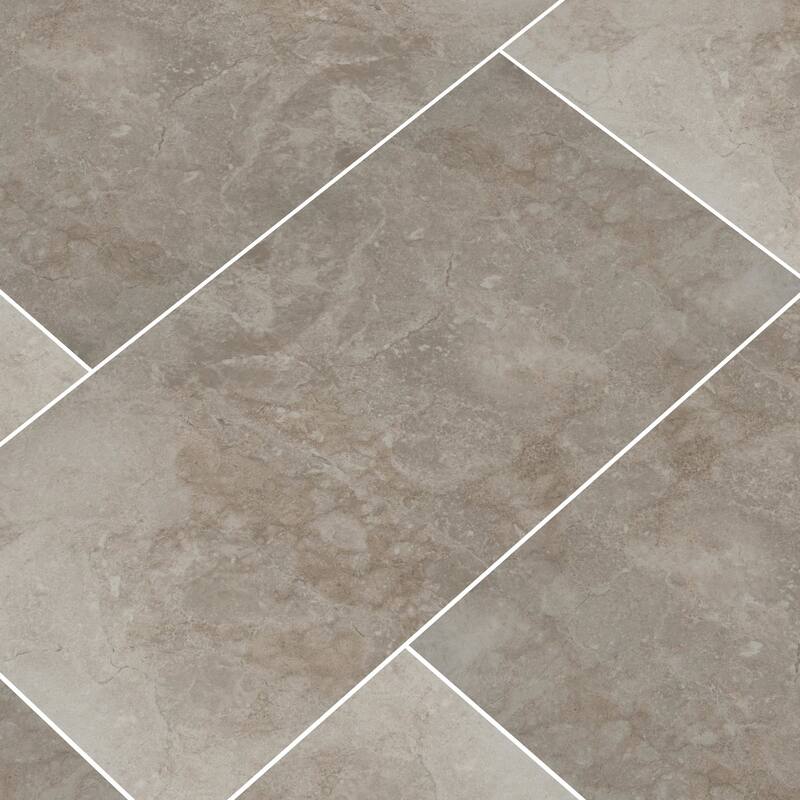 Ackland AKNPTAPH12X24M-PL Aphelia - 12" x 24" Ceramic Solid Floor Tile - Grisa