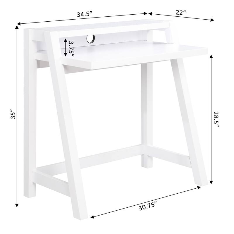 Convenience Concepts Newport Lilly 2 Tier Desk