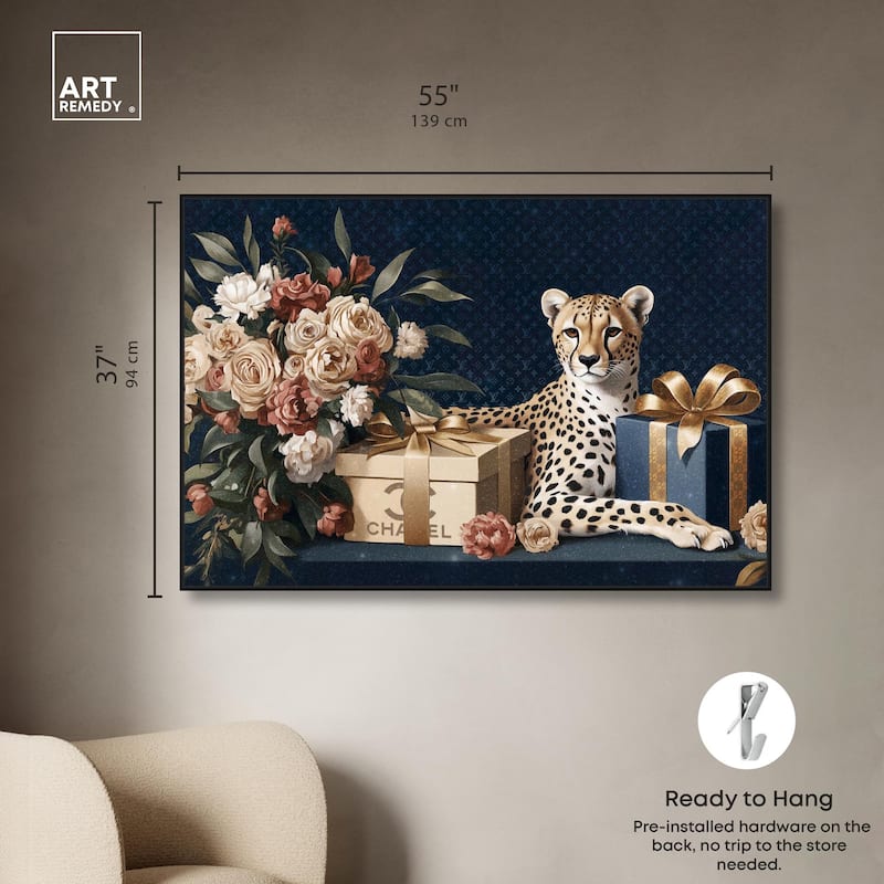 Cheetah Glam Gift Boxes Canvas by Art Remedy