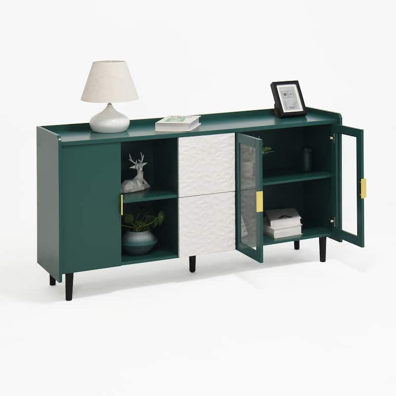 Kitchen Pantry Coffee Bar Storage Cabinet