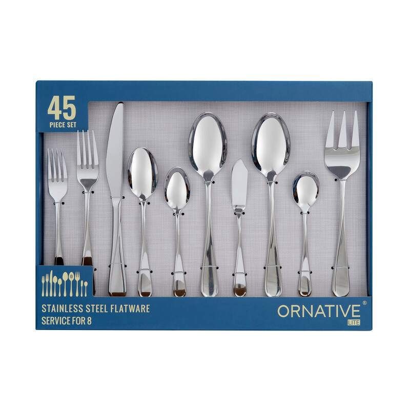 Ornative NOA 18/0 Stainless Steel Mirror Flatware Set