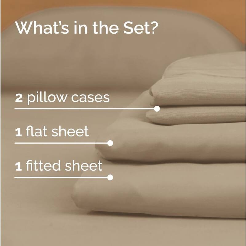 CGK Linens 4 Piece Solid Deep Pockets Microfiber, Easy-Fit Bed Sheet Set