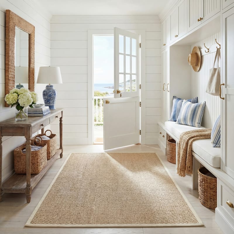 SAFAVIEH Natural Fiber Zymryd Basketweave Seagrass Rug