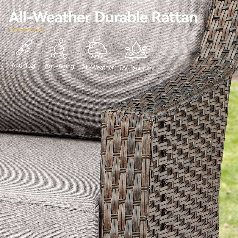 Wicker Outdoor Swivel Rocker Patio Chairs