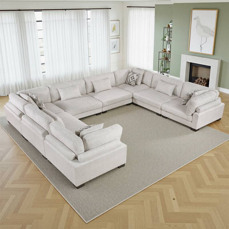 Fremont & Park Abbeville Microfiber 8-Piece Modular Sectional