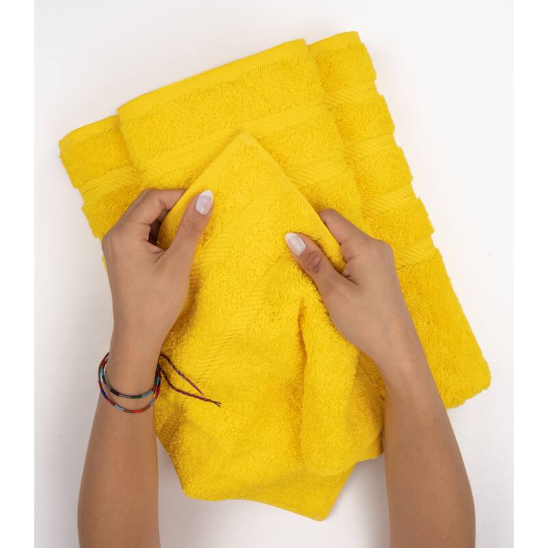 American Soft Linen 6 Piece Turkish Cotton Bath Towel Set
