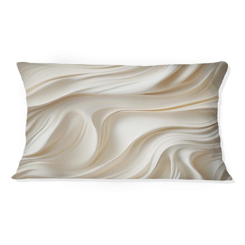 Designart "Sculptural Elegance II" Abstract Printed Throw Pillow