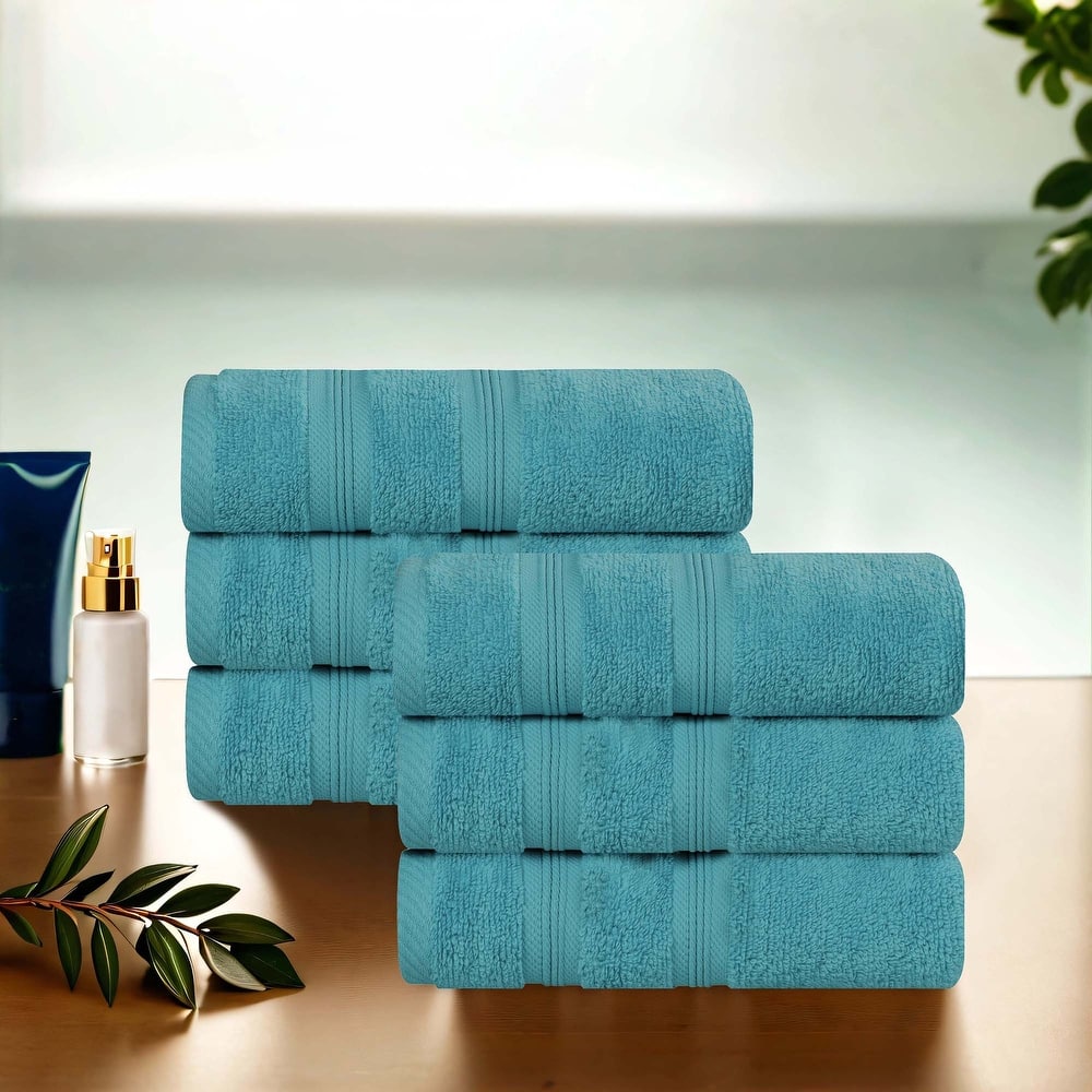 Superior Smart Dry Zero Twist Cotton Hand Towels, Set of 6