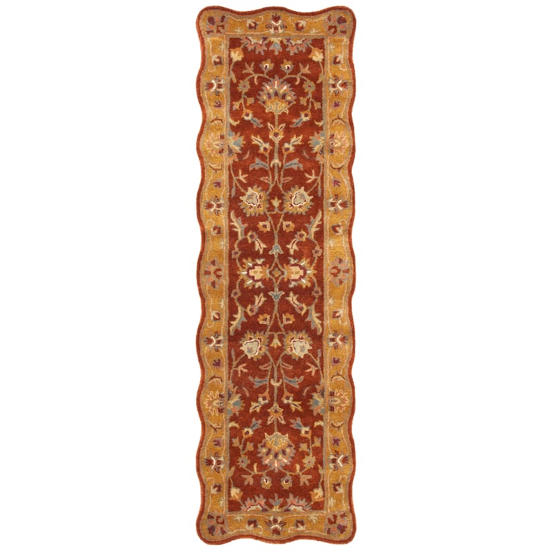SAFAVIEH Handmade Heritage Flower Field Traditional Oriental Wool Rug