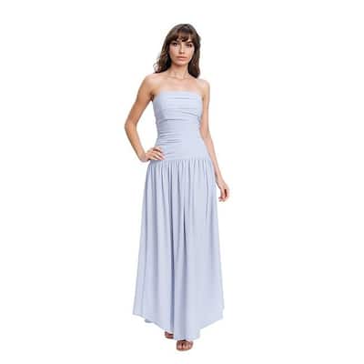 Jewel Badgley Mischka Hadley Strapless Drop Waist Gown