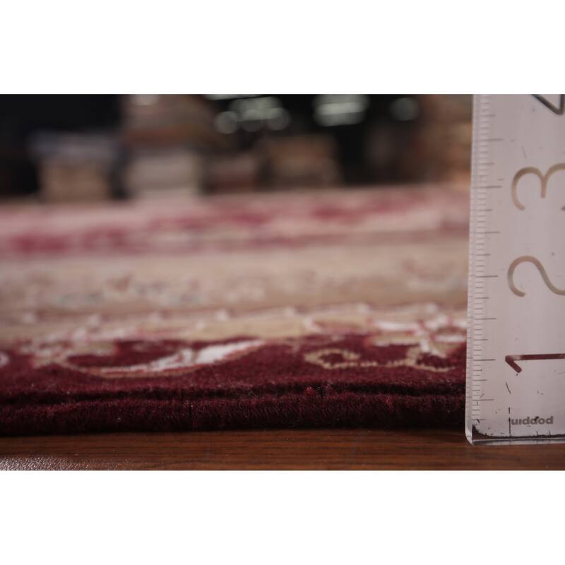 Victorian Style Kashan Turkish Area Rug Machine Made Carpet - 9'10" x 13'2"