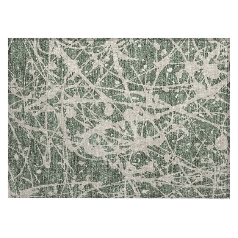 Machine Washable Indoor/ Outdoor Modern Campo Chantille Rug