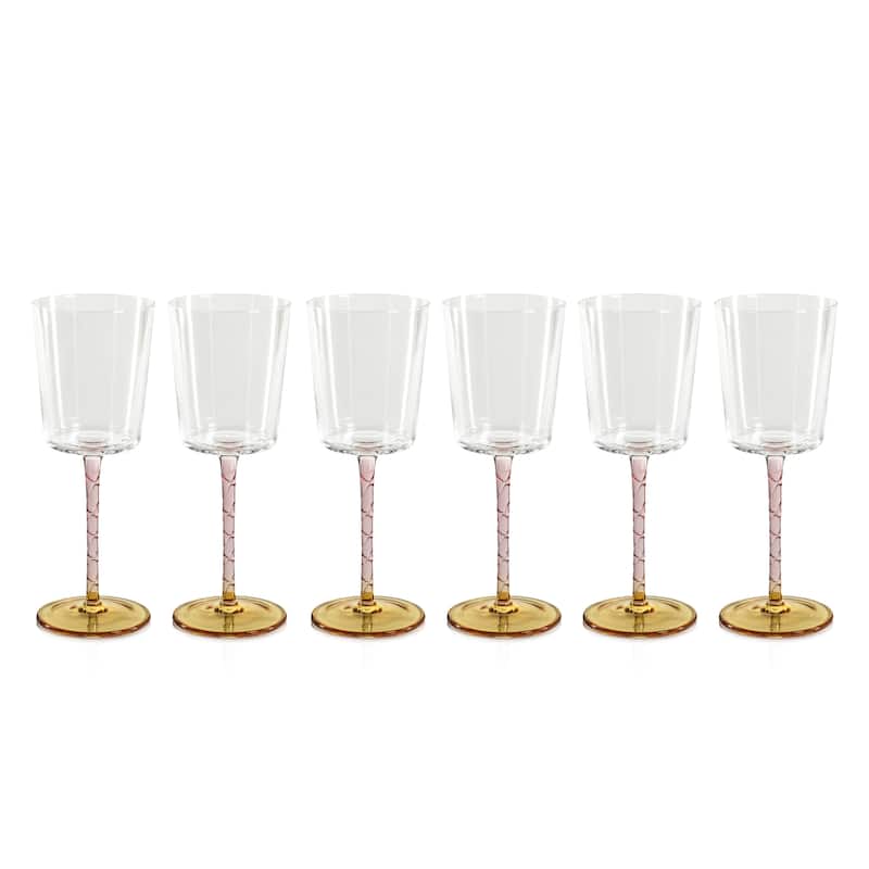 Sachi White Wine Glasses, Set of 6