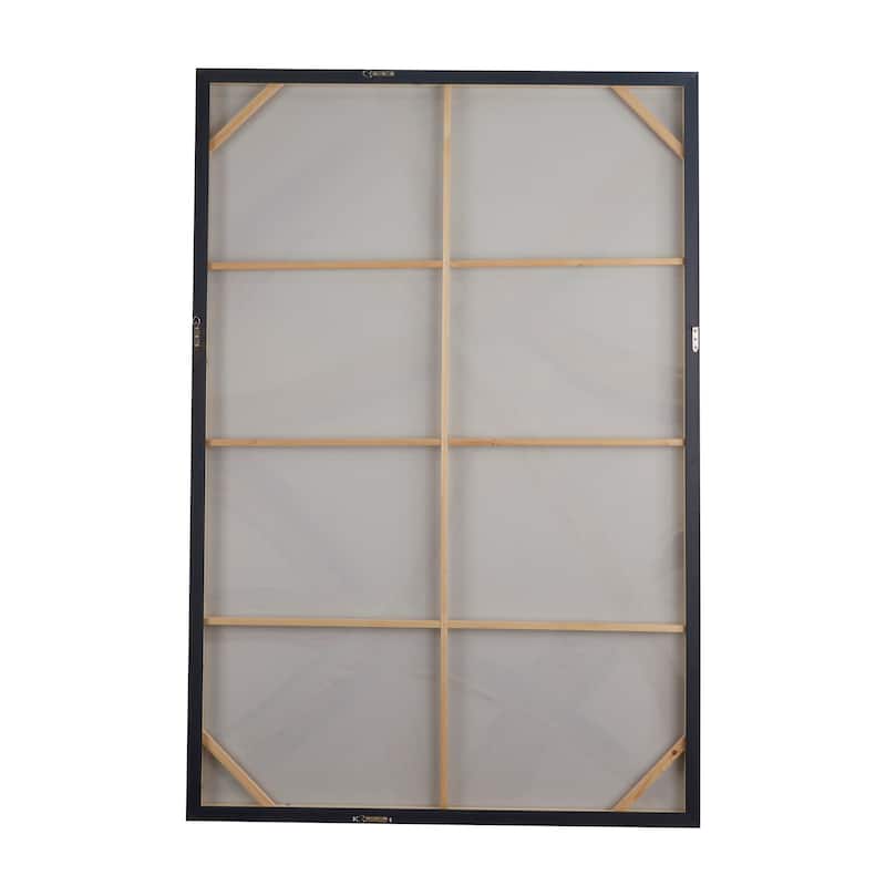 Canvas Abstract Framed Wall Art with Gold Frame - Gold - Roche River Decor