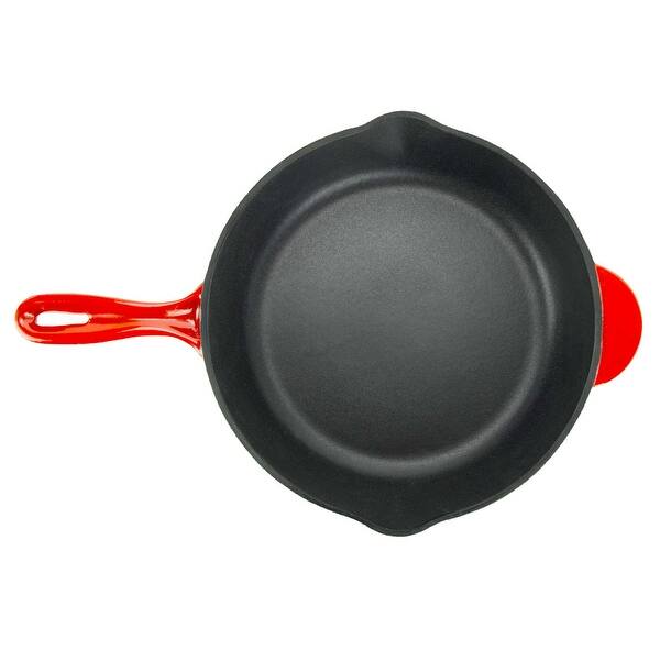 Shop Zelancio Enamel Cast Iron Skillet 10 Inch Oven Safe Smooth