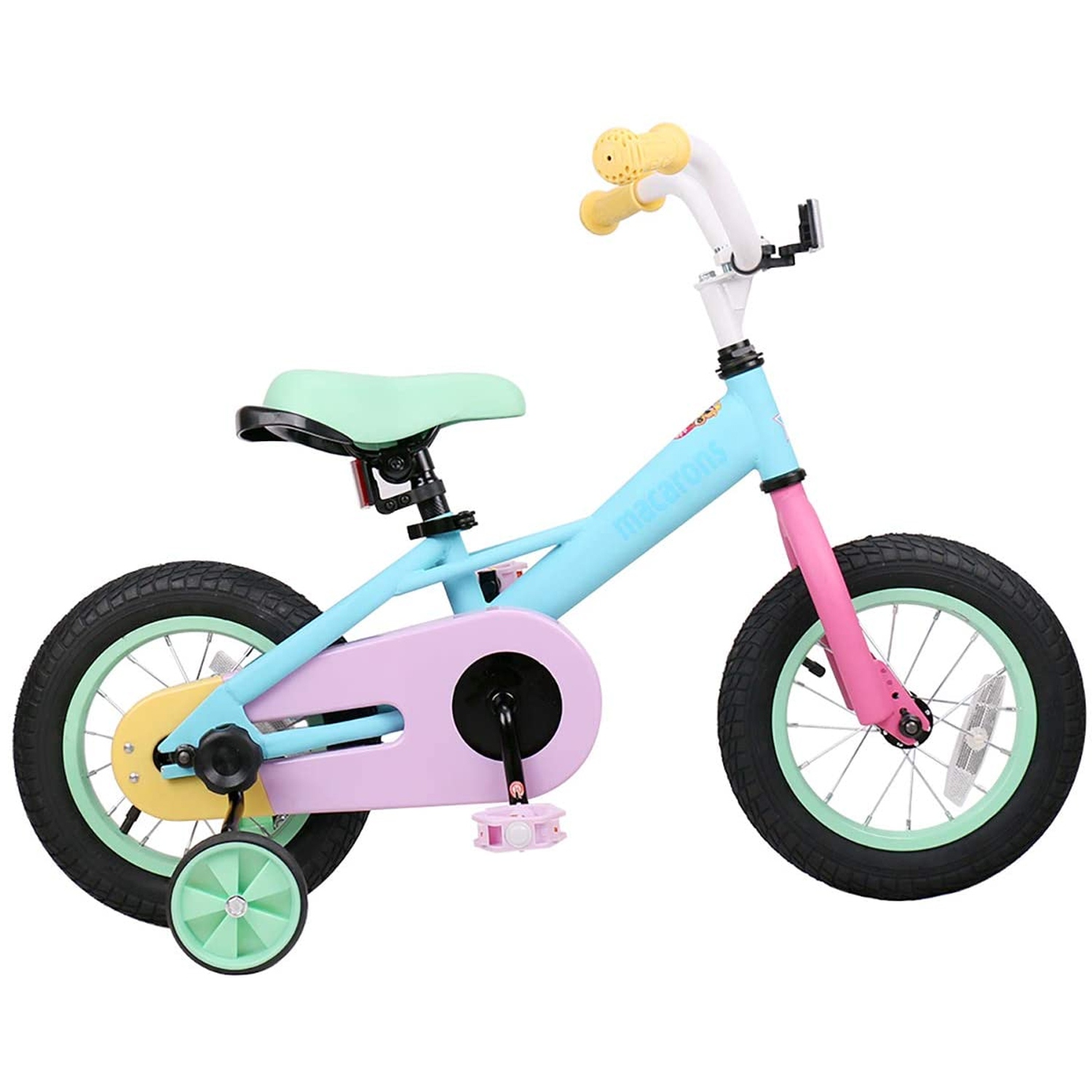 JOYSTAR Macarons Kids Bike for Girls Ages 4 7 with Training Wheels