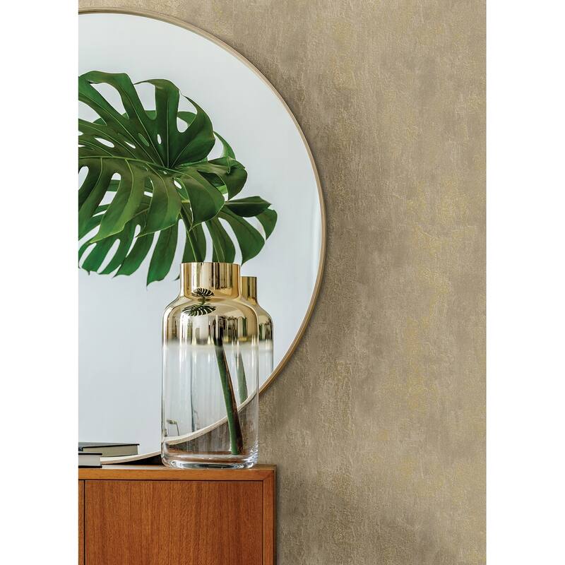 A-Street Prints Deimos Gold Distressed Texture Wallpaper